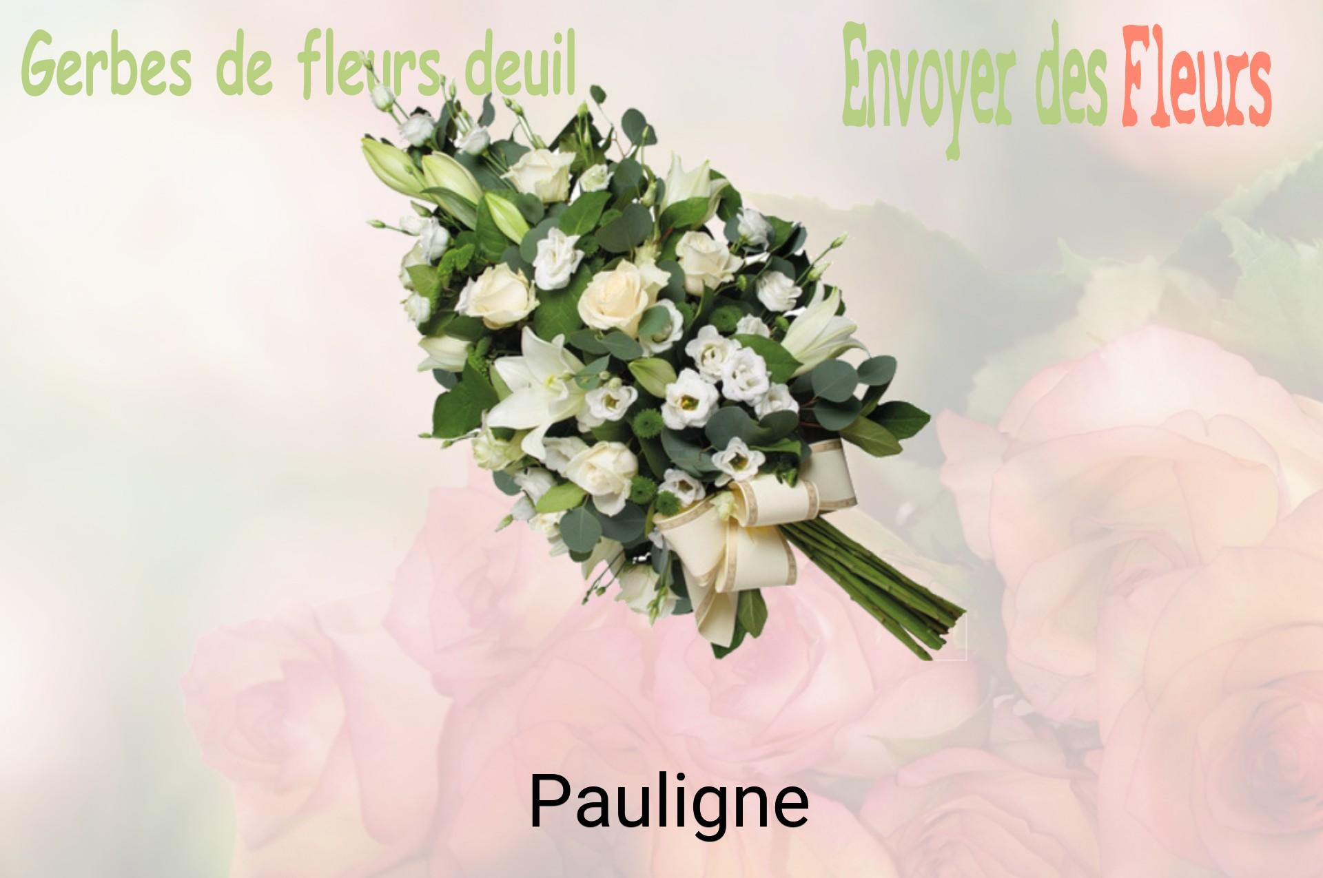 Gerbe de fleurs de deuil livrée à Pauligne